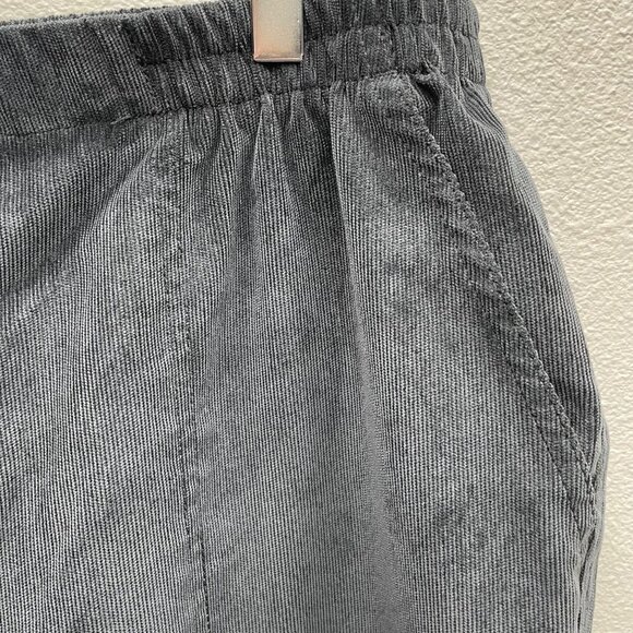 Allison Daley Gray Thin Wale Corduroy Pants Size 12R - Picture 4 of 8